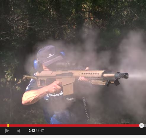 鬼のセミオート あの有名な早撃ちオジサンがバレットを超速射で撃つ