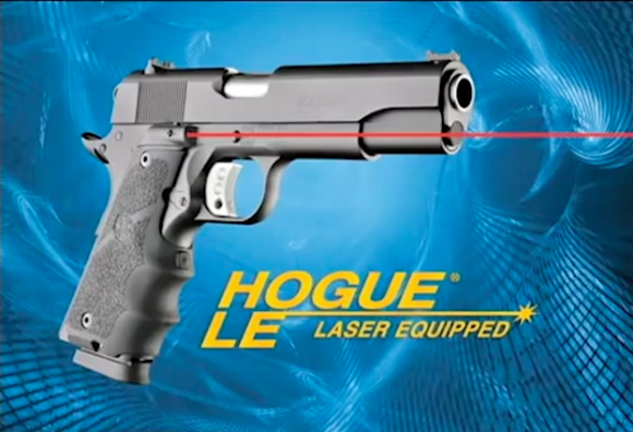 実銃アクセサリ ハンドガンにもレーザーポインタを 1911用 Hogue Le Grip が簡単取り付けで便利そう さばなび サバゲー