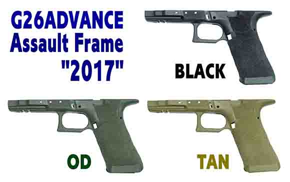 フリーダムアートからグロック26 アドヴァンス用アサルトフレーム2017