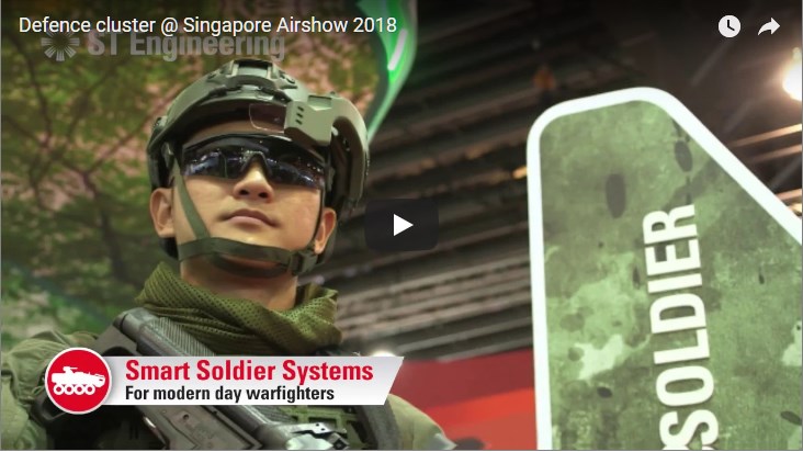 Display of next-generation infantry equipment produced by Japanese defence manufacturers